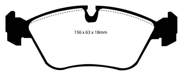 EBC Blackstuff Bremsbeläge DP880 für Volvo V70 (1)  2.4 vorne