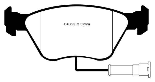 EBC Blackstuff Bremsbeläge DP910/2 für Ford Scorpio 1 GGE 2.9 24V vorne