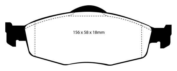 EBC Blackstuff Bremsbeläge DP950 für Ford Mondeo 2 TBAP 1.8 TD vorne