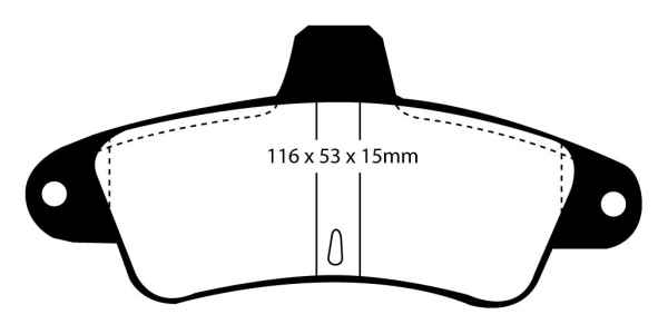 EBC Blackstuff Bremsbeläge DP960 für Ford Cougar EC 2.5 ST 200 hinten