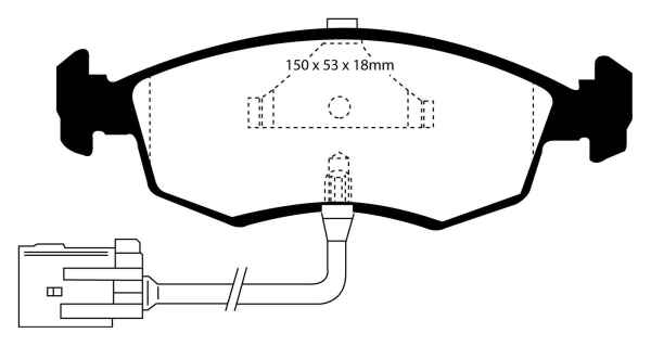 EBC Blackstuff Bremsbeläge DP961 für Ford Scorpio 1 GGE 2.9i vorne