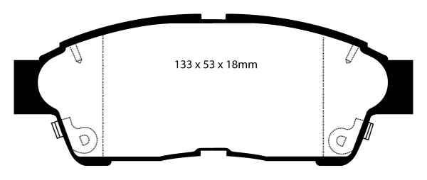 EBC Greenstuff 2000 Bremsbeläge DP2964 für Toyota Camry 3 _CV1_, _XV1_, _V1_ 2.2 vorne