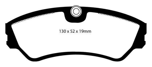 EBC Blackstuff Bremsbeläge DP967 für VW Transporter T4 70XA 2.5 TDI vorne