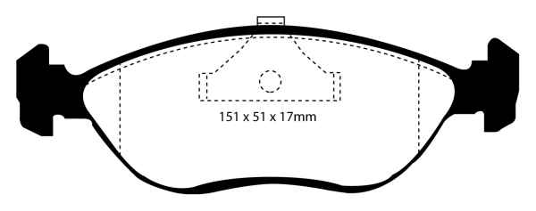EBC Blackstuff Bremsbeläge DP989 für Volvo 440 K 445 1.7 Turbo vorne