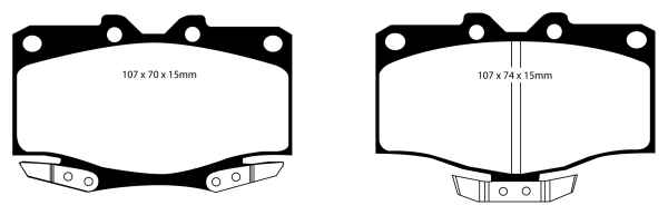 EBC Blackstuff Bremsbeläge DP994 für Toyota Land Cruiser J7 2.4 D vorne