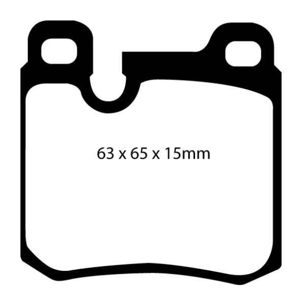 EBC Yellowstuff Bremsbeläge DP4996R für Porsche 911 964 3.6 Carrera hinten