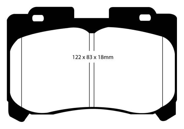 EBC Yellowstuff Bremsbeläge DP41004R für Toyota Supra 2 JZA80 3.0i Bi-Turbo vorne