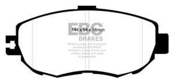 EBC Blackstuff Bremsbeläge DP1006 für Lexus GS (1) JZS147 300 , 3.0 vorne