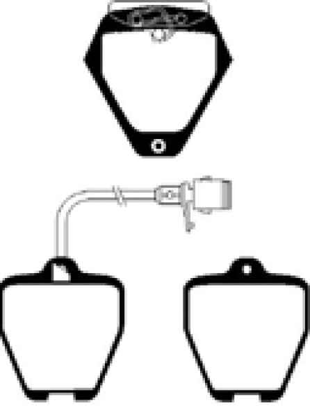 EBC Blackstuff Bremsbeläge DP1012 für Audi A8 4D2, 4D8 4.2 quattro vorne