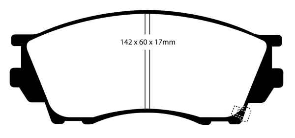 EBC Blackstuff Bremsbeläge DP1019 für Mazda Xedos 9 TA 2.0 24V vorne