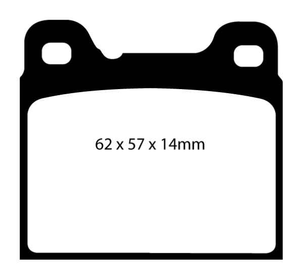 EBC Redstuff Bremsbeläge DP31043C für Volvo 940 (2) 945 2.4 TD Intercooler hinten