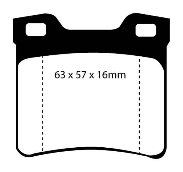 EBC Greenstuff 2000 Bremsbeläge DP21048 für Peugeot 406 8C 2.0 16V hinten
