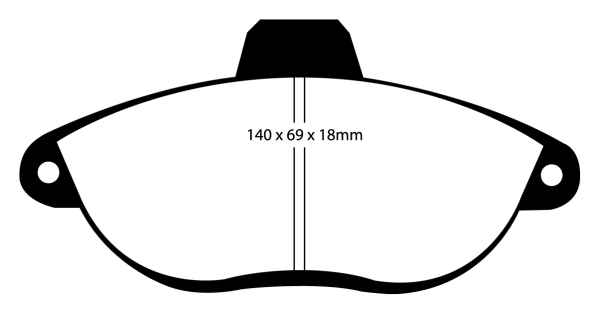 EBC Blackstuff Bremsbeläge DP1053 für Fiat Scudo 1 220L 1.9 TD vorne