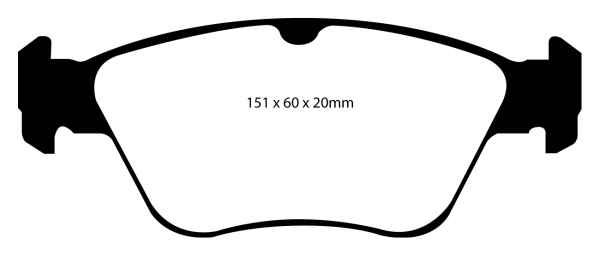 EBC Redstuff Bremsbeläge DP31055C für Mercedes-Benz E-Klasse W210 E 200 vorne