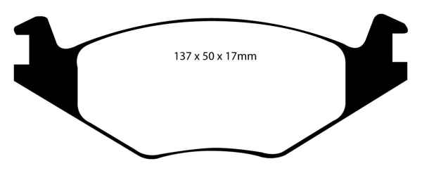 EBC Greenstuff 2000 Bremsbeläge DP21084 für VW Polo 6NF 1.9 SDI vorne