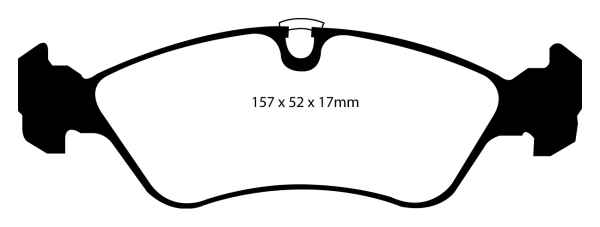 EBC Blackstuff Bremsbeläge DP1087 für Vauxhall Astra Mk 3 1.8i 16V vorne