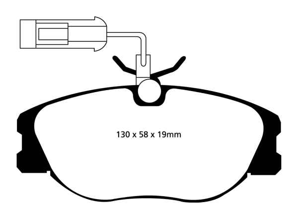 EBC Redstuff Bremsbeläge DP31109C für Lancia Dedra 835 2.0i.e. Turbo vorne