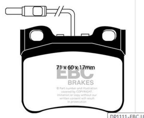 EBC Blackstuff Bremsbeläge DP1111 für Citroën AX ZA- 1.4 D vorne
