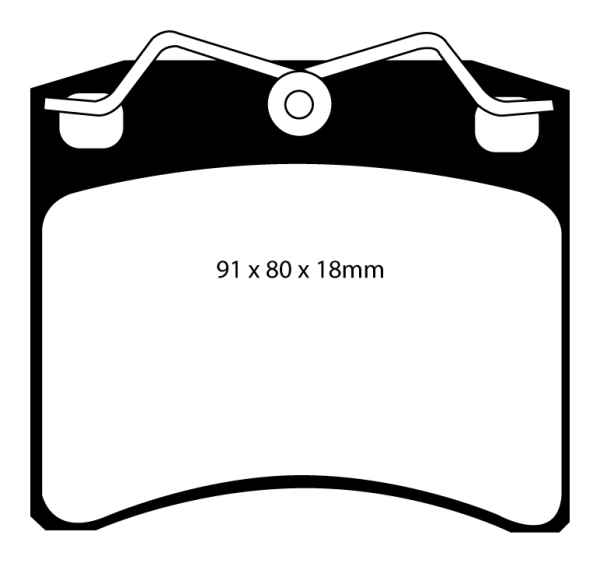 EBC Blackstuff Bremsbeläge DP1116 für VW Transporter T4 70XB, 70XC, 7DB, 7DW 2.5 vorne