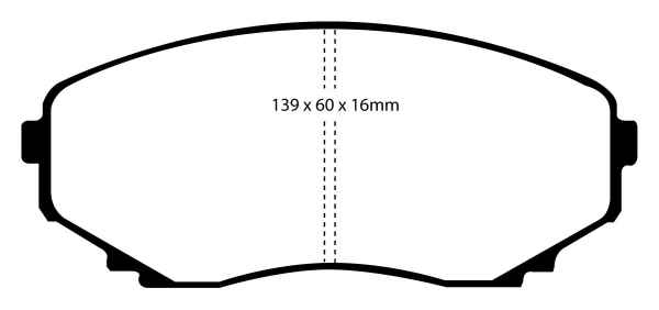 EBC Blackstuff Bremsbeläge DP1121 für Mazda MPV 2 LW 2.3 vorne