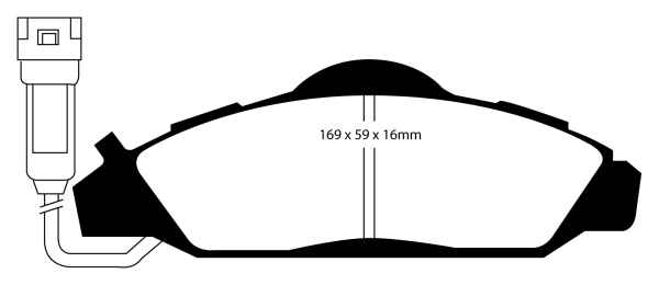 EBC Blackstuff Bremsbeläge DP1126 für Daewoo Musso FJ 2.9 D vorne