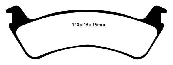 EBC Blackstuff Bremsbeläge DP1130 für Jeep Grand Cherokee 1 Z 4.0i hinten
