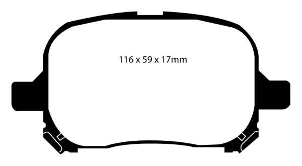 EBC Blackstuff Bremsbeläge DP1133 für Toyota Camry 4 _CV2_, _XV2_ 3.0 V6 vorne