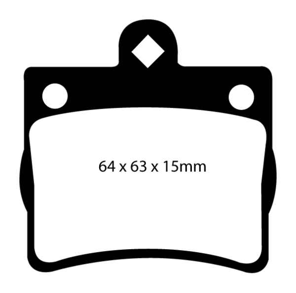 EBC Redstuff Bremsbeläge DP31135C für Mercedes-Benz E-Klasse C124 E 200 hinten
