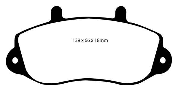 EBC Blackstuff Bremsbeläge DP1182 für Renault Master 2 ED/HD/UD 2.8 dTI vorne