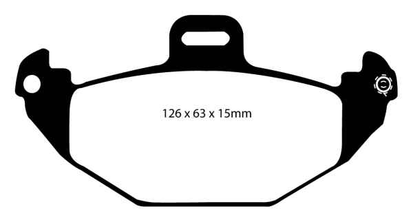EBC Greenstuff 2000 Bremsbeläge DP21190 für Renault Laguna 1 K56 3.0 24V hinten