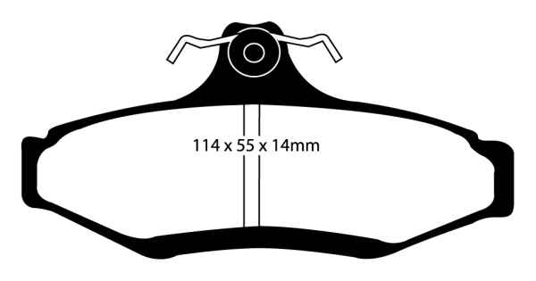 EBC Blackstuff Bremsbeläge DP1197 für Ssangyong Musso FJ 2.9 TD hinten