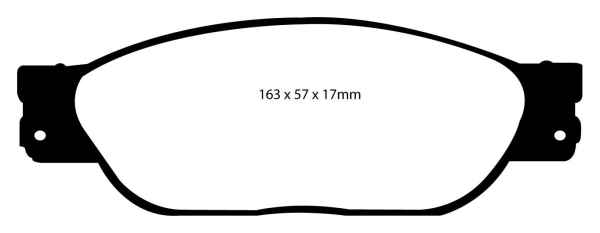 EBC Redstuff Bremsbeläge DP31220C für Lincoln LS  3.0 V6 24V vorne