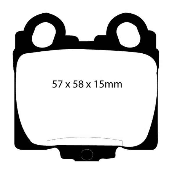 EBC Blackstuff Bremsbeläge DP1224 für Lexus IS (1) GXE10 300 , 3.0 hinten