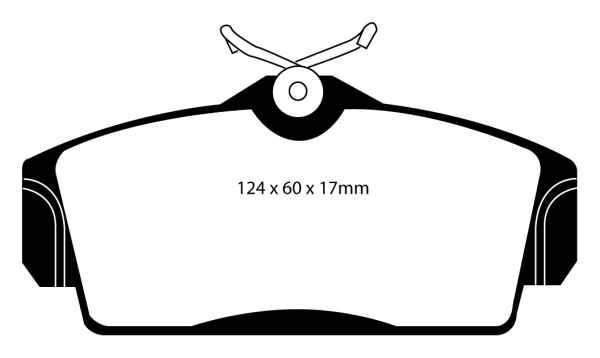 EBC Blackstuff Bremsbeläge DP1238 für Nissan Primera 2 WP11 2.0 TD vorne