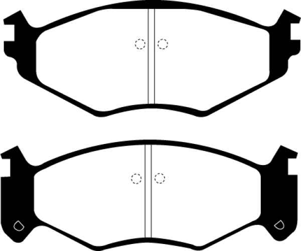 EBC Redstuff Bremsbeläge DP31250C für Chrysler Le Baron  2.5i Turbo vorne