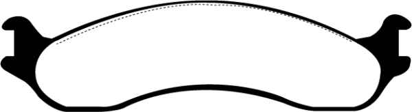 EBC Greenstuff 6000 Bremsbeläge DP61266 für Dodge (USA) B250, B2500 Cargo 2500 Van  3,4 ton vorne