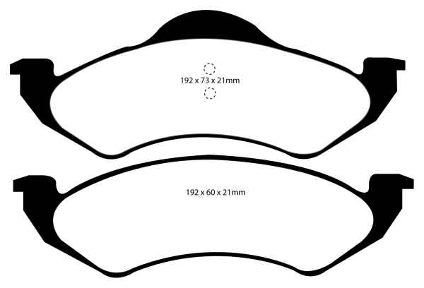 EBC Yellowstuff Bremsbeläge DP41275R für Dodge (USA) Dakota  5.2 4WD vorne