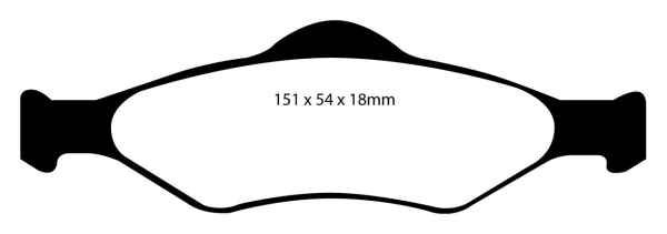 EBC Greenstuff 2000 Bremsbeläge DP21300 für Ford KA RB 1.3i vorne