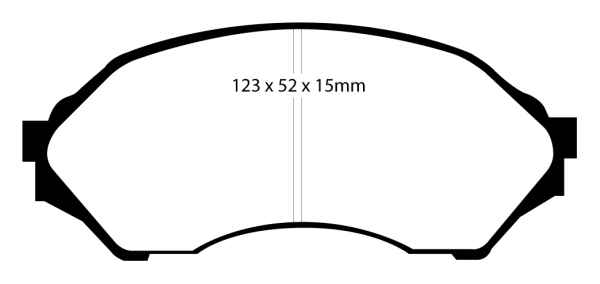 EBC Yellowstuff Bremsbeläge DP41302R für Mazda 323 F (6) BJ 1.4 16V vorne