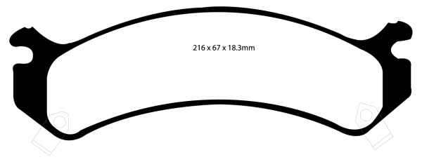 EBC Yellowstuff Bremsbeläge DP41305R für Hummer Hummer H2  6.0 vorne