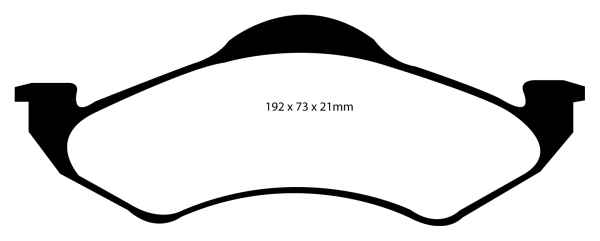 EBC Yellowstuff Bremsbeläge DP41318R für Dodge (USA) Dakota  2.5 4WD vorne