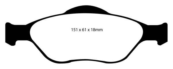 EBC Blackstuff Bremsbeläge DP1320 für Ford Puma EC 1.6 16V vorne