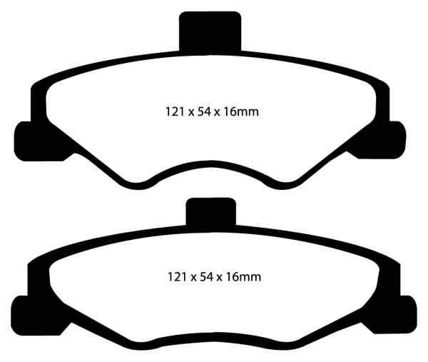 EBC Greenstuff 2000 Bremsbeläge DP21323 für Chevrolet Camaro 4  5.7 hinten