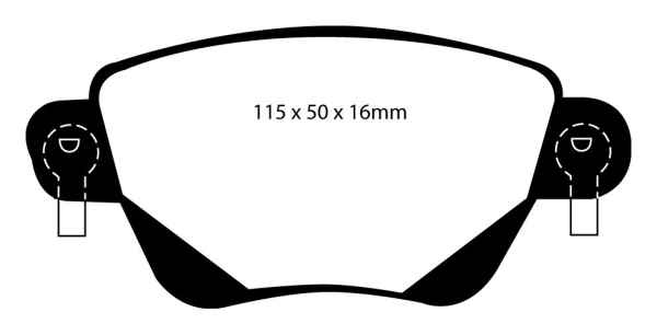 EBC Yellowstuff Bremsbeläge DP41350R für Ford Mondeo 3 B5Y 2.0 16V TDDi , TDCi hinten