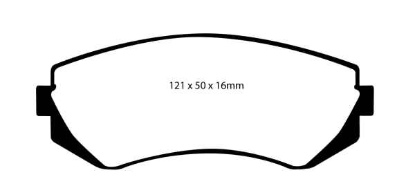 EBC Blackstuff Bremsbeläge DP1360 für Nissan Almera 1 N15 1.4 S,GX,LX vorne