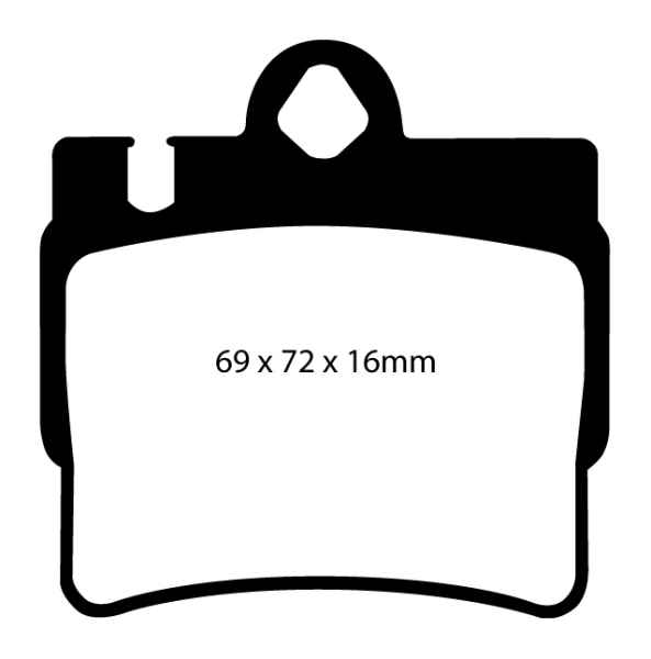 EBC Yellowstuff Bremsbeläge DP41364R für Mercedes-Benz S-Klasse W220 S 430 hinten