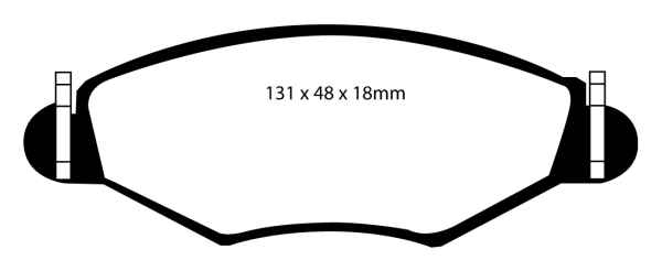 EBC Greenstuff 2000 Bremsbeläge DP21366 für Peugeot 206 2A/C 2.0 S16 vorne