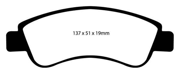 EBC Greenstuff 2000 Bremsbeläge DP21374 für Citroën DS3  1.6 VTi 120 vorne