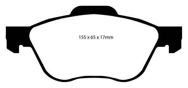 EBC Greenstuff 2000 Bremsbeläge DP21376 für Nissan Primera 2 WP11 2.0 16V vorne