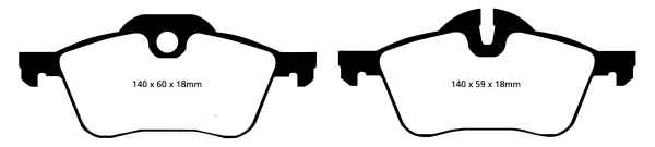 EBC Bluestuff NDX Bremsbeläge DP51388NDX für Mini Mini R50, R53 1.6 One vorne